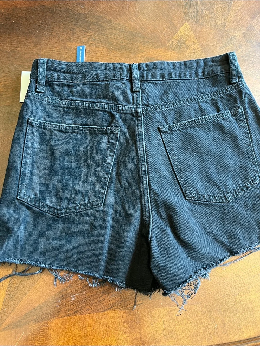 High-Rise Black Distressed Denim Shorts, Lovers And Friends